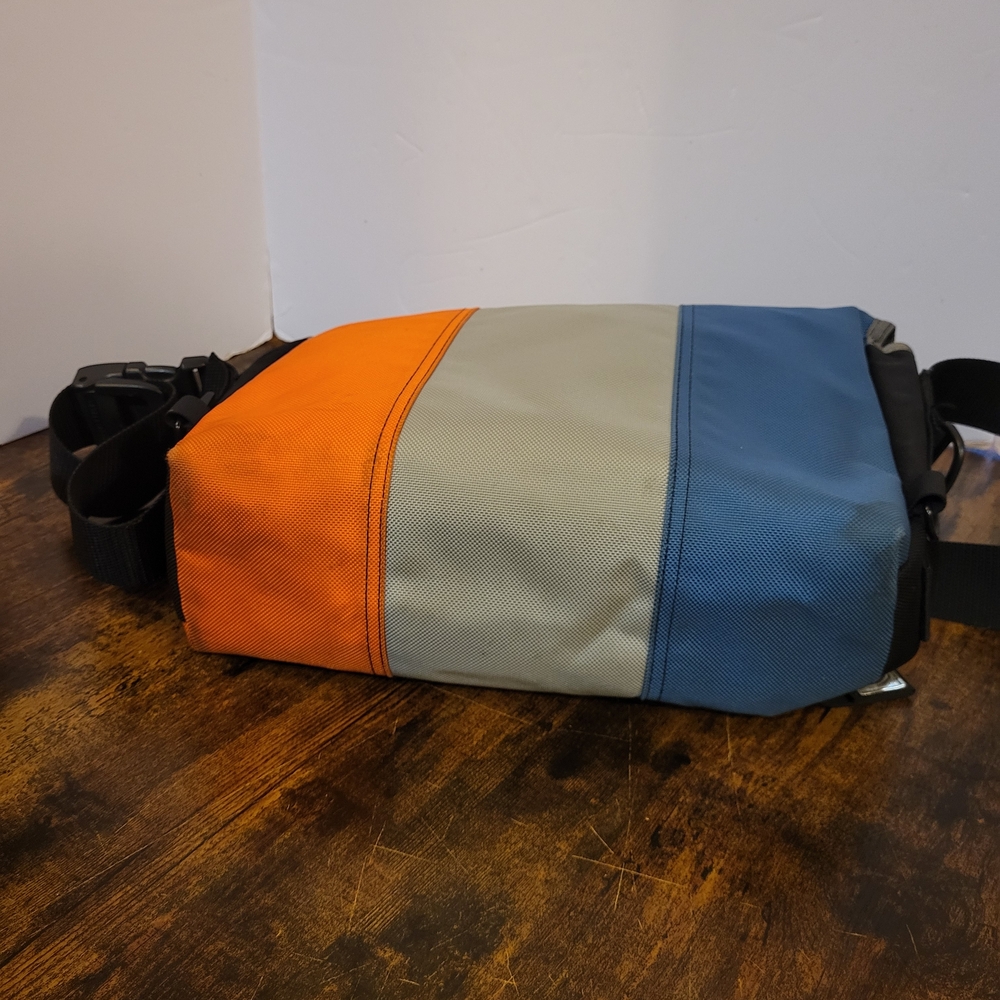 Timbuk2 Multicolor Canvas Messenger Bag - Blue/Gray/Orange - Picture 6 of 11